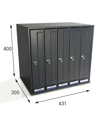 BUZON PRISMA FRONTAL G5 ANTRACITA 400 x 431 x 300